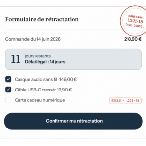 Plugin Rétractation